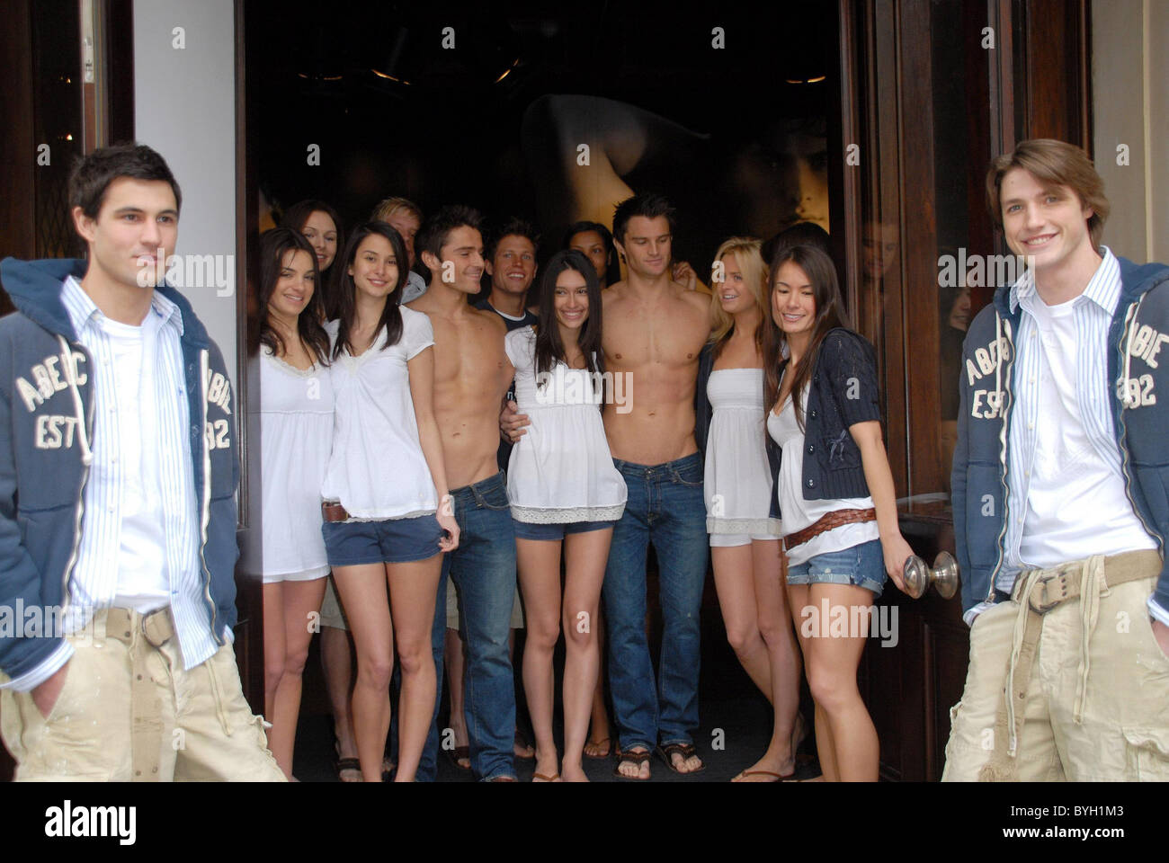 Abercombie Models Abercrombie and Fitch store opening at 7 Burlington ...