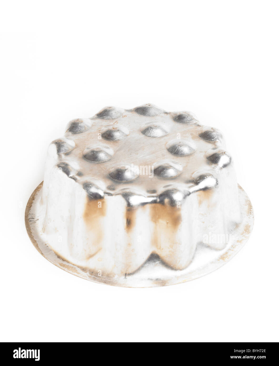 Aluminium Jelly Mould on a White Background Stock Photo Alamy