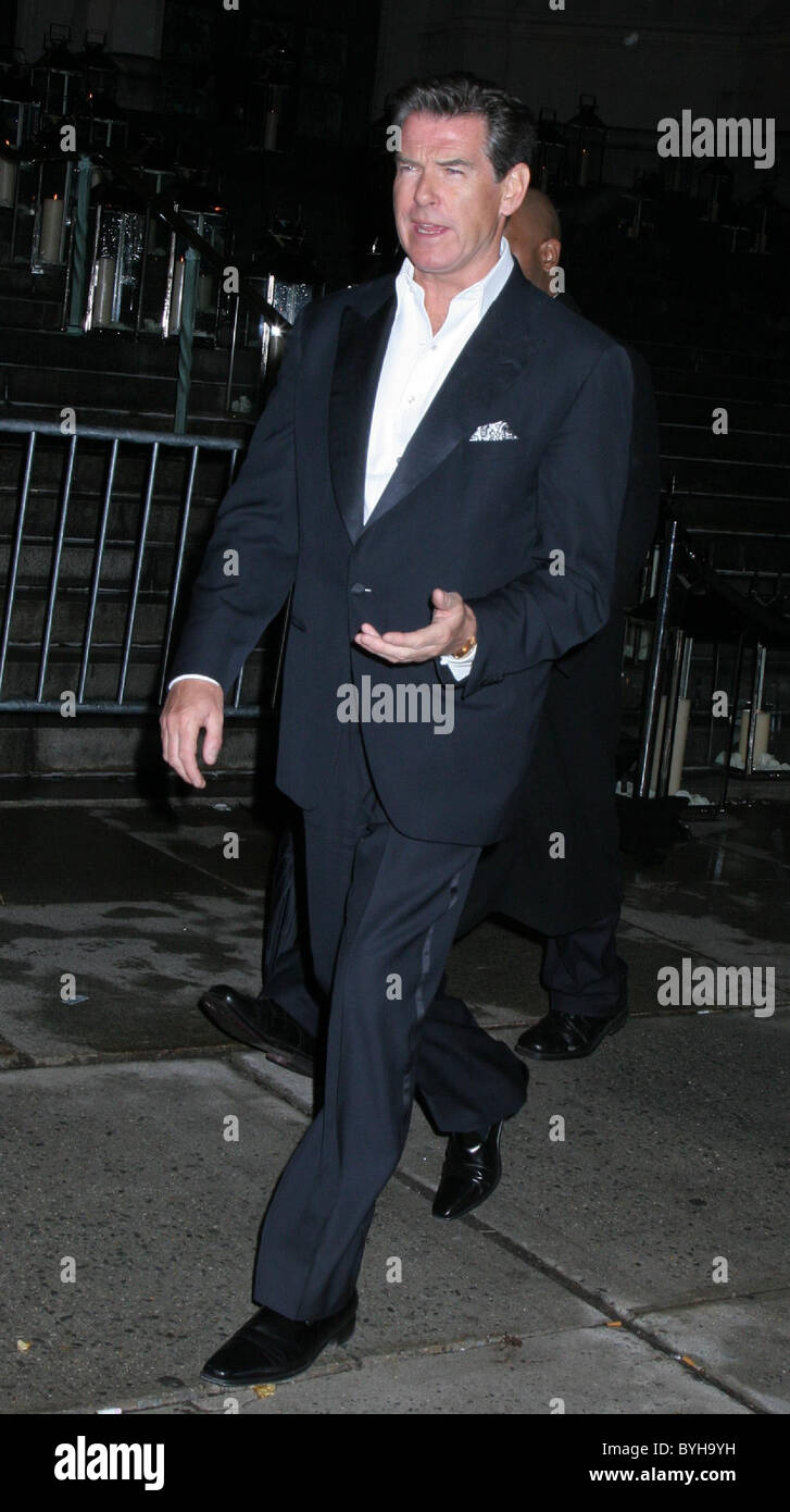 Pierce Brosnan Sir Elton John's 60th birthday party held at Cathedral