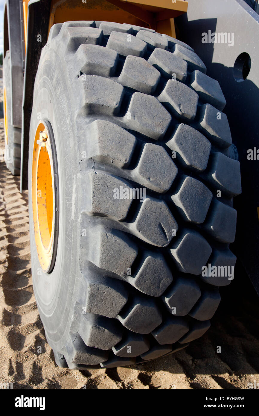 Front loader tyre tread Stock Photo Alamy