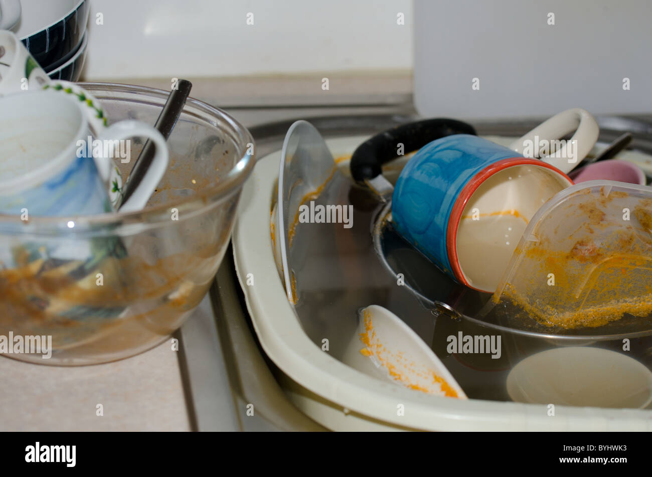 Sink Full Of Dirty Dishes High Resolution Stock Photography and Images ...