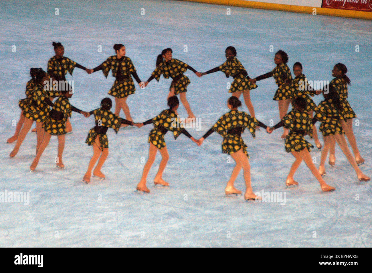 Students of the Figure Skating in Harlem program 2007 Skating with the