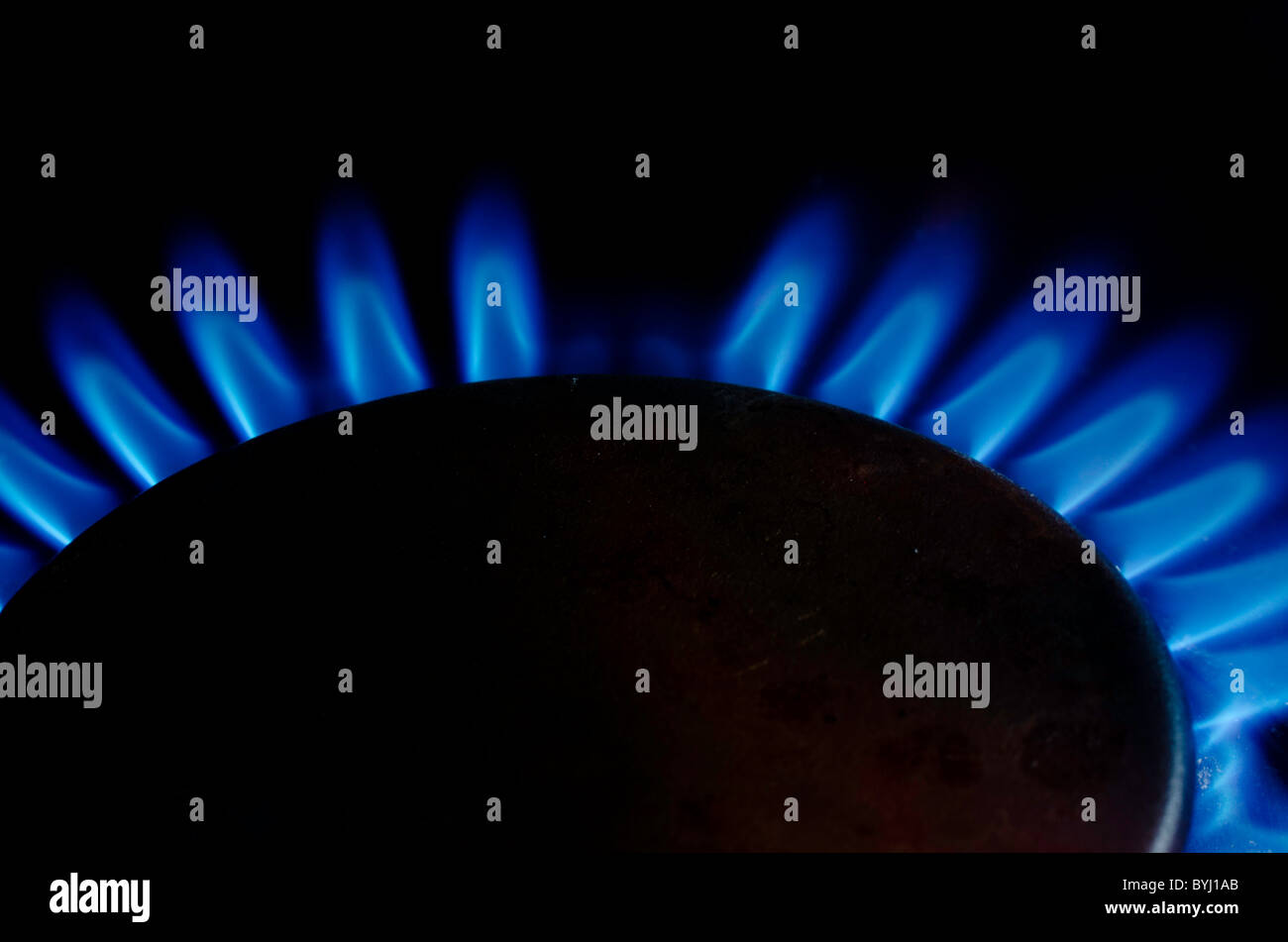 Gas fired burners Stock Photo Alamy