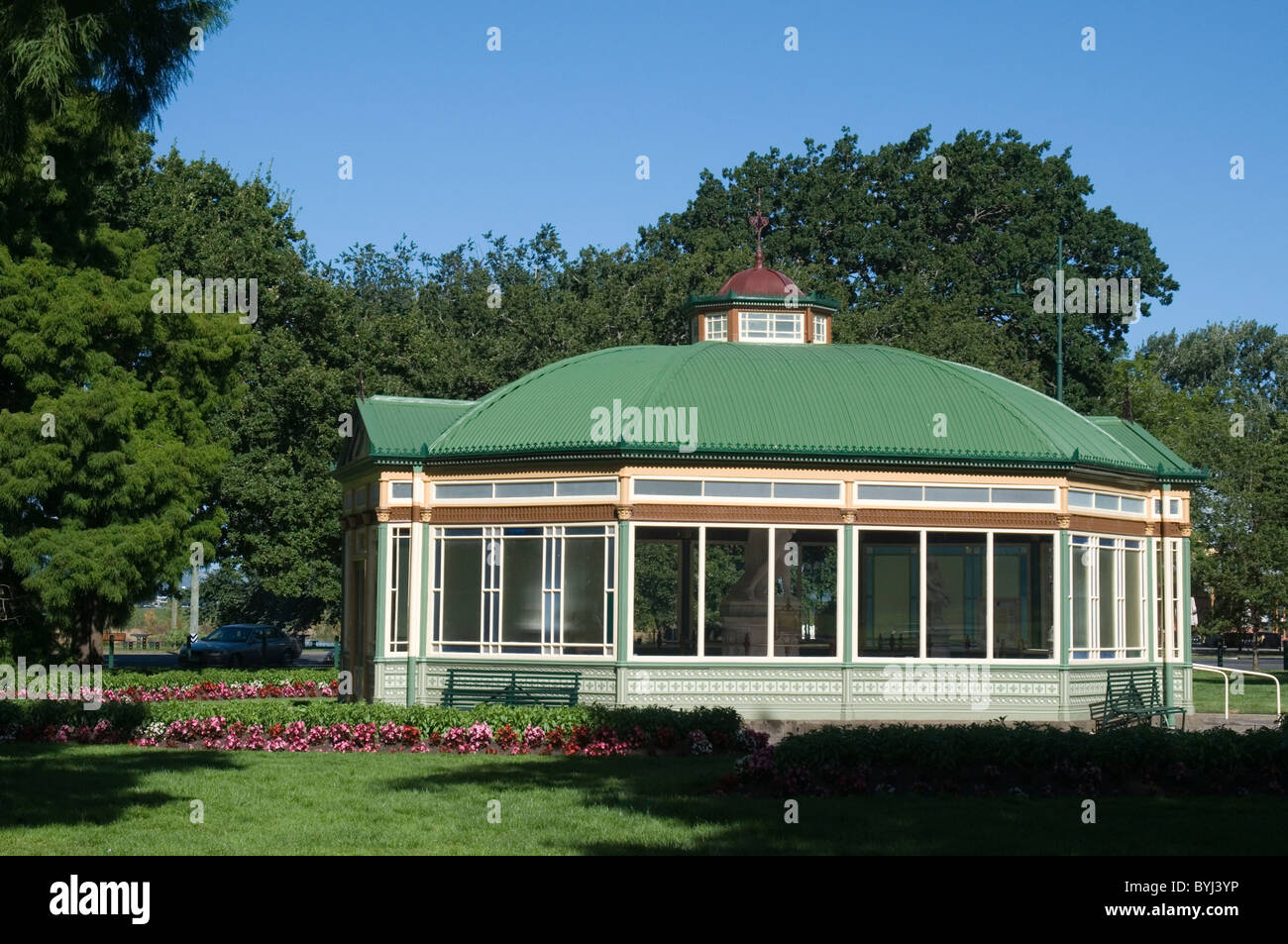 The Statuary Pavilion at the Ballarat Botanical Gardens, Victoria, Australia Stock Photo