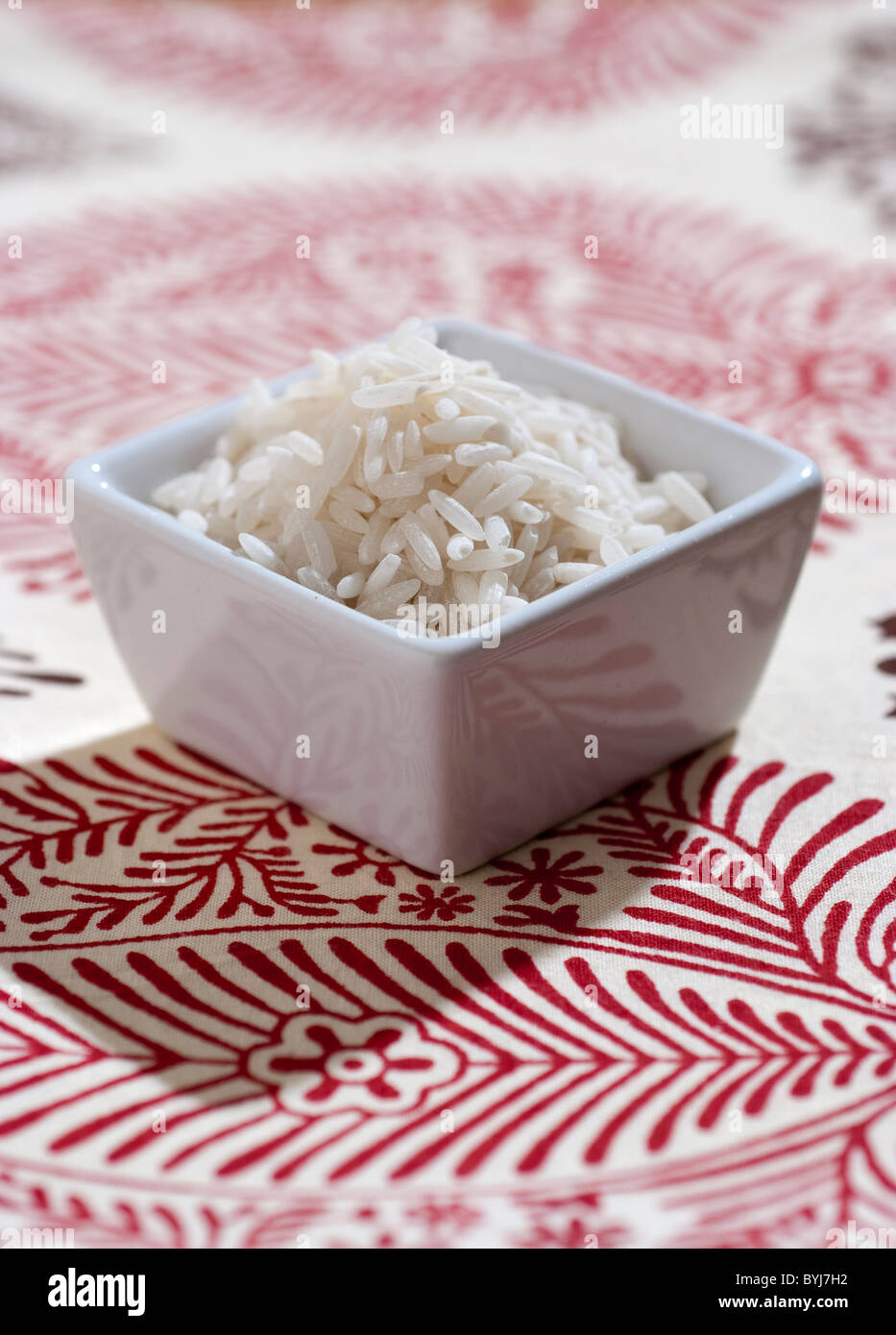 Long Grain White Rice Stock Photo