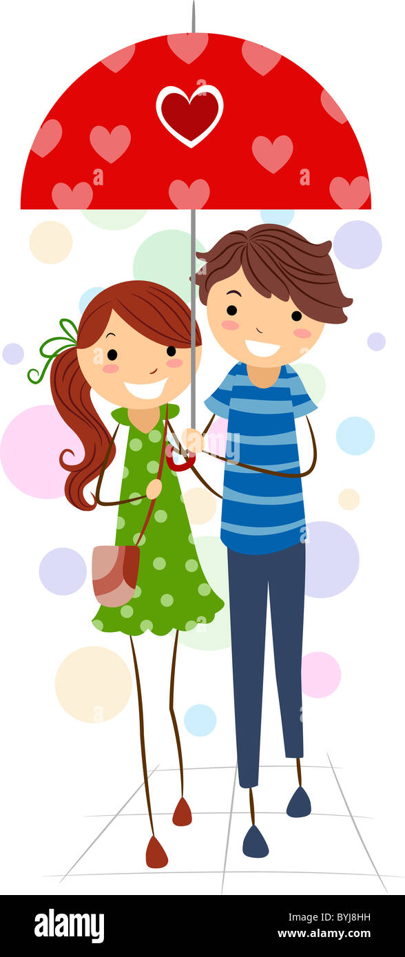 Couple love clipart share hi-res stock photography and images - Alamy