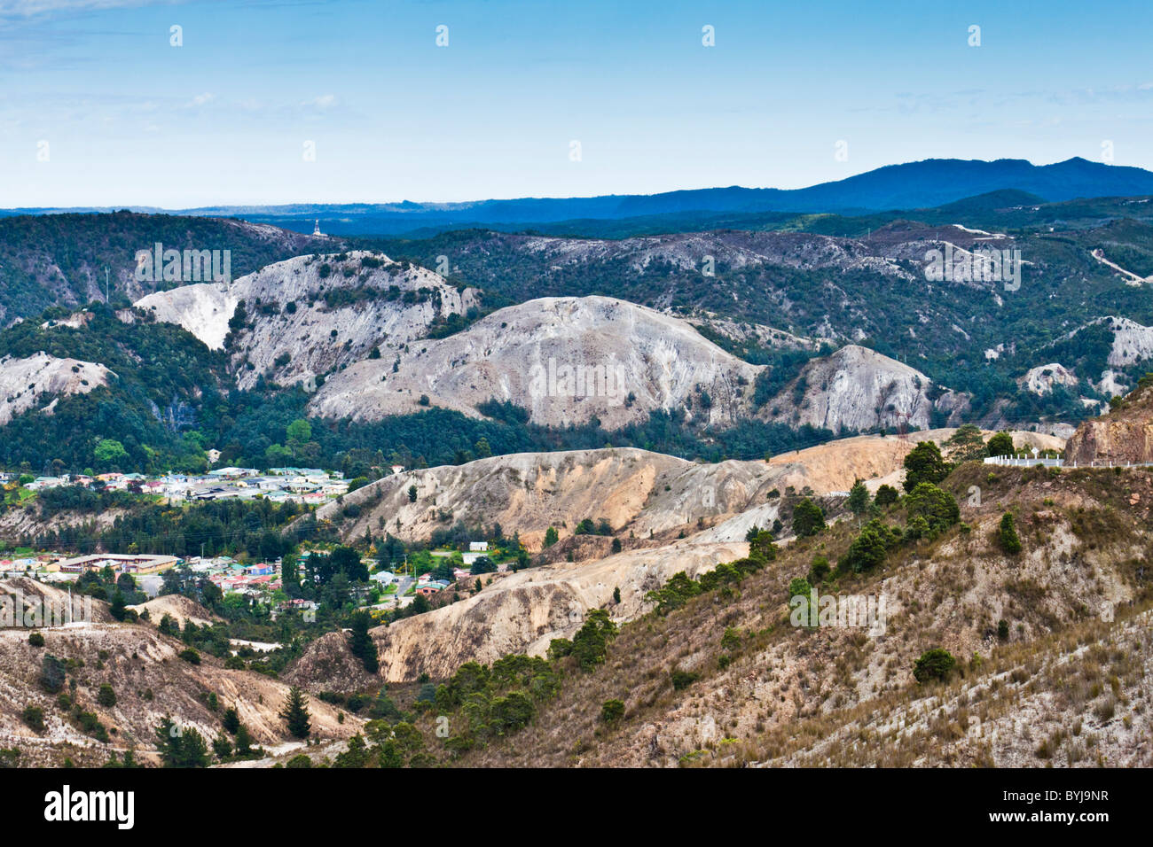 Queenstown, Tasmania, Australia. Environmental devastation from over