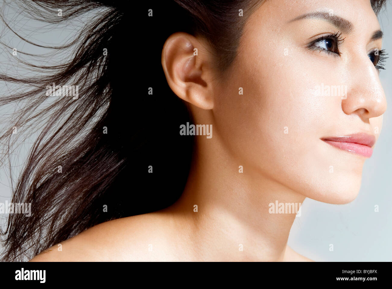 Young japanese women long hair hi-res stock photography and images - Alamy