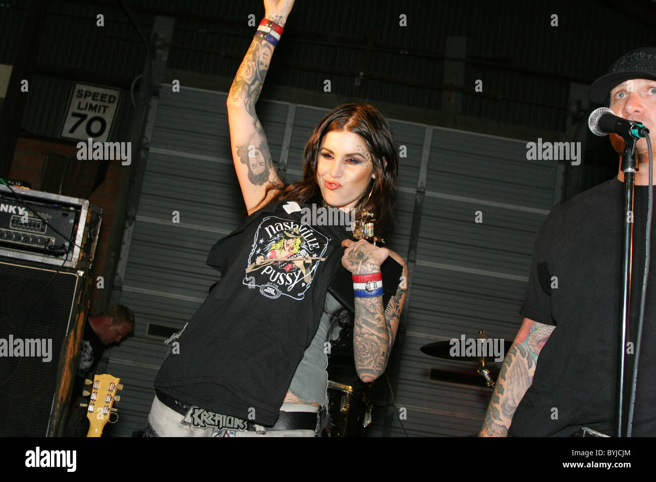 Kat Von D Accepts The Garage Magazine Girl Of The Year Award From