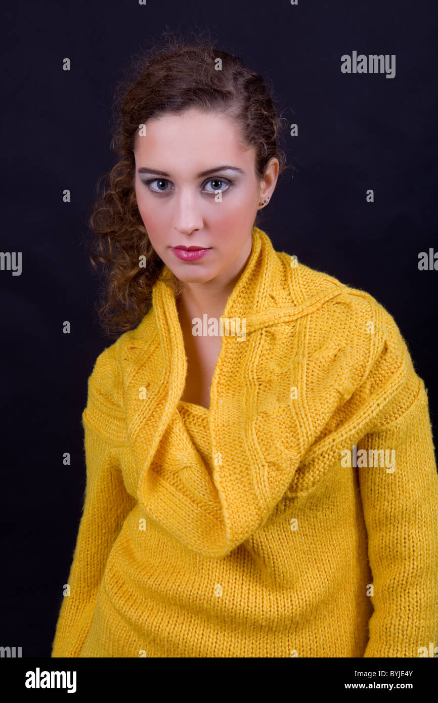 an young beautiful woman close up portrait Stock Photo - Alamy