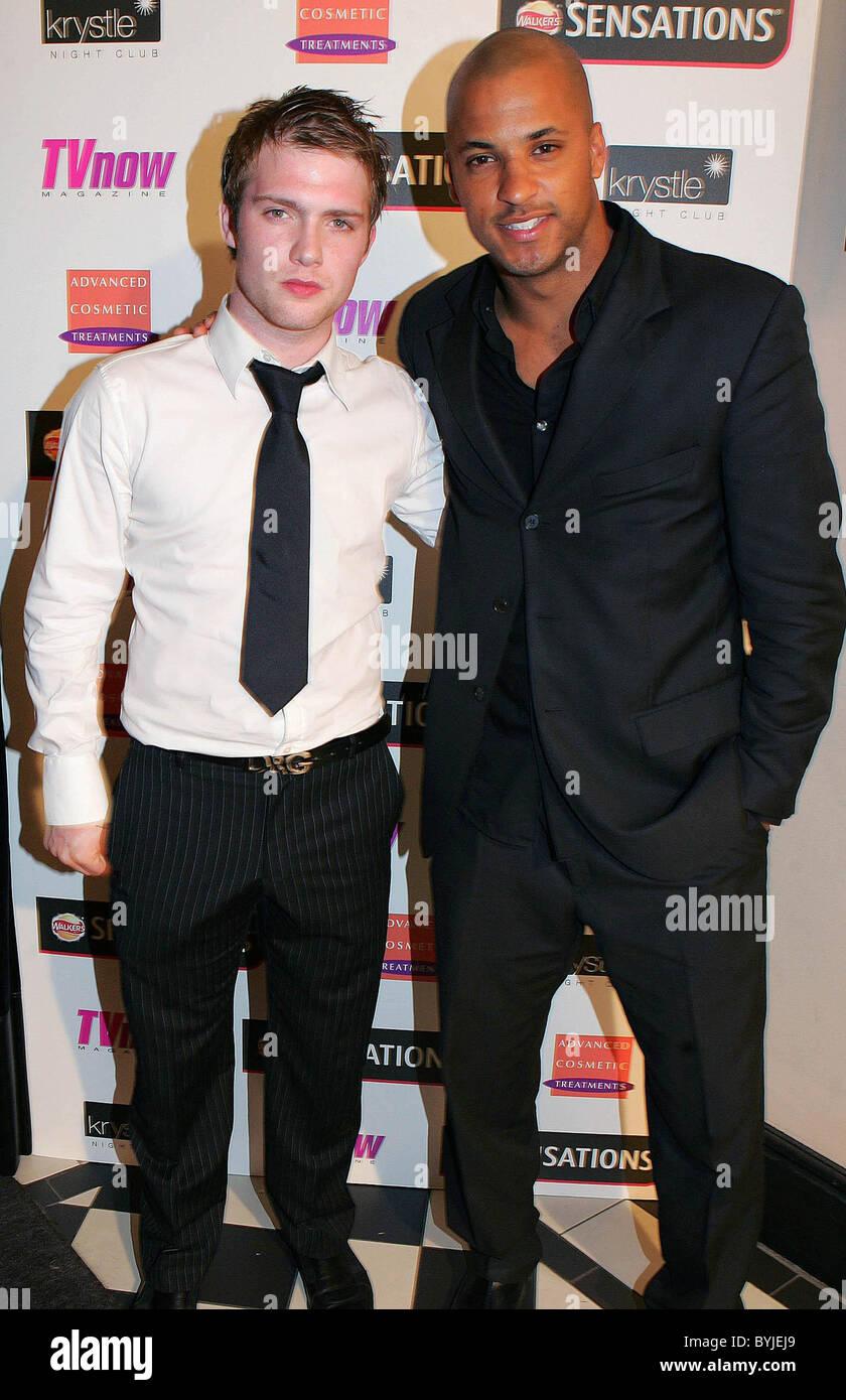 Chris Fountain and Ricky Wittle The Walkers Sensations TV Now Awards