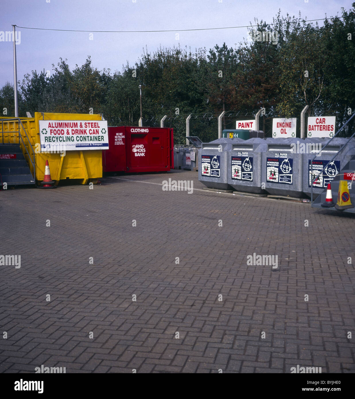 Recycling centre Foxhall, Ipswich, Suffollk, England Stock Photo Alamy