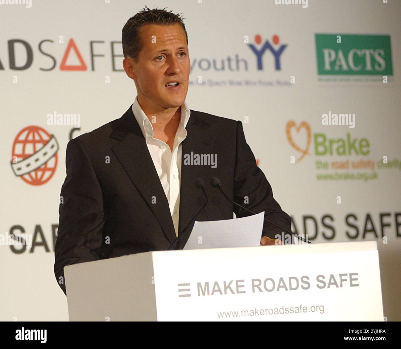 Michael Schumacher 'Make Roads Safe' press conference held at the