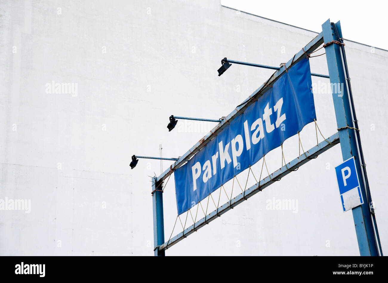 Sign for a parking spot in Berlin Stock Photo Alamy