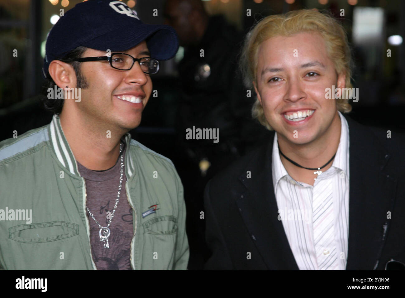 Efren Ramirez & Brother Carlos Ramierz Los Angeles Premiere of 'Disturbia'  held at the Mann's Chinese Theatre Hollywood Stock Photo - Alamy