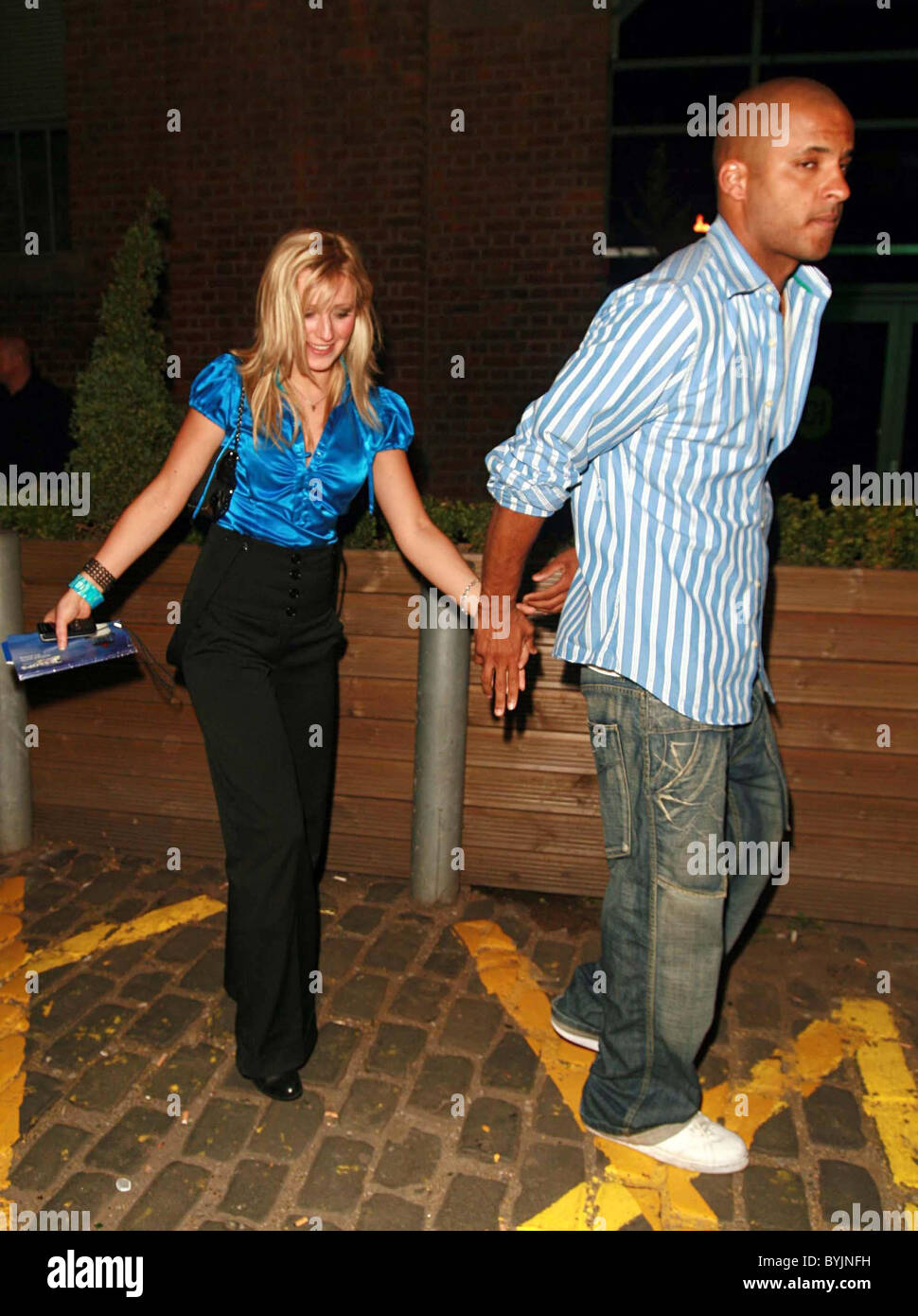 Carley Stenson And Ricky Whittle Hollyoaks Party At The Cotton House Manchester England 04 05 07 R Lawrence Stock Photo Alamy