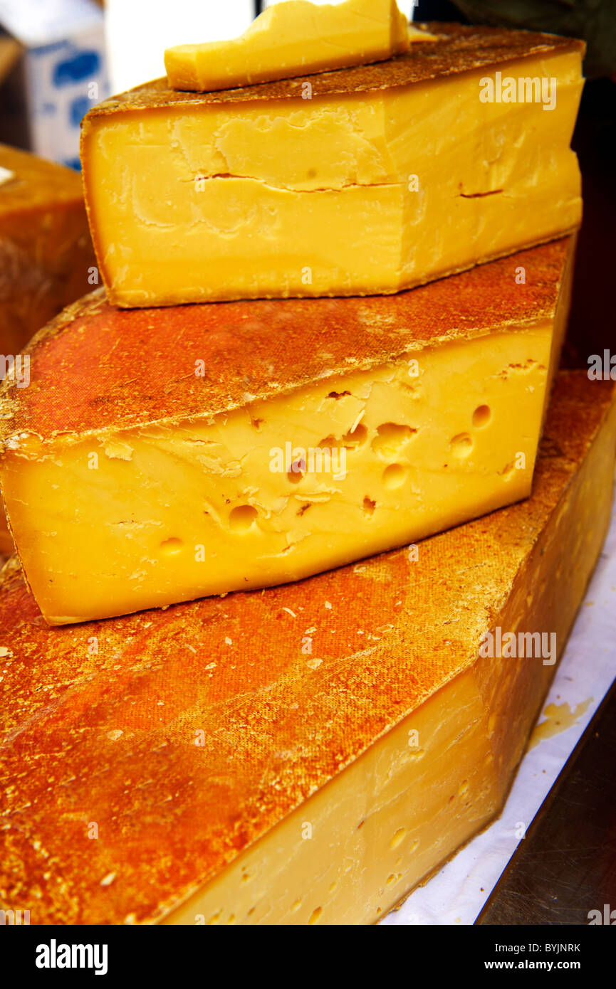 Hungarian peasants cheese Stock Photo