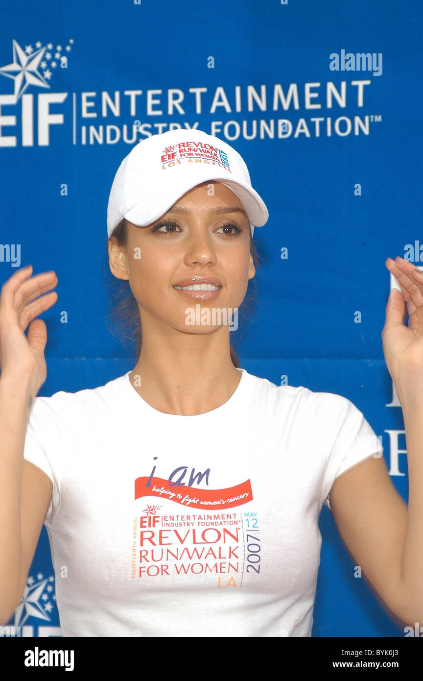 Jessica Alba The Entertainment Industry Foundation Revlon Run Walk ...