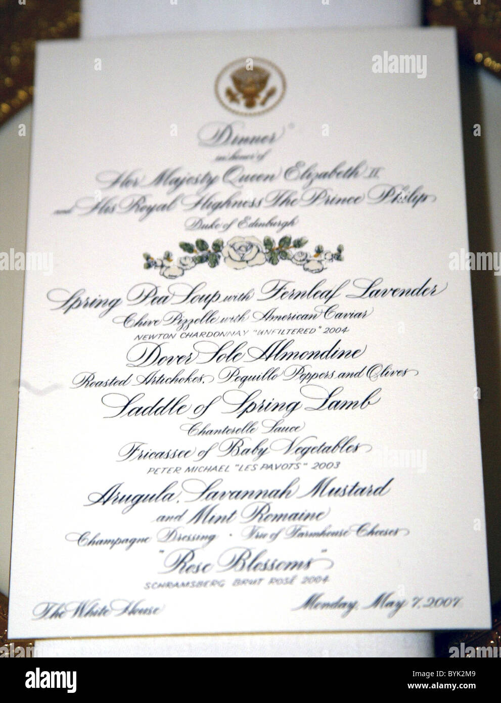 Menu The Eisenhower Executive Office Building is decorated for the