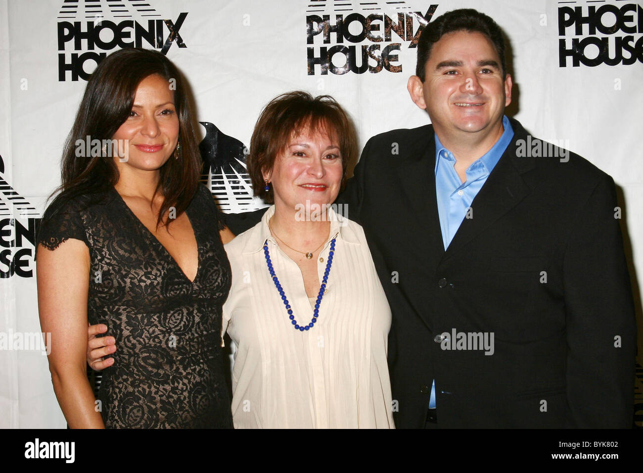 Constance Marie, Belita Moreno and Valente Rodriguez The 4th Annual Triumph for Teens Awards Gala held at the Four Seasons Stock Photo