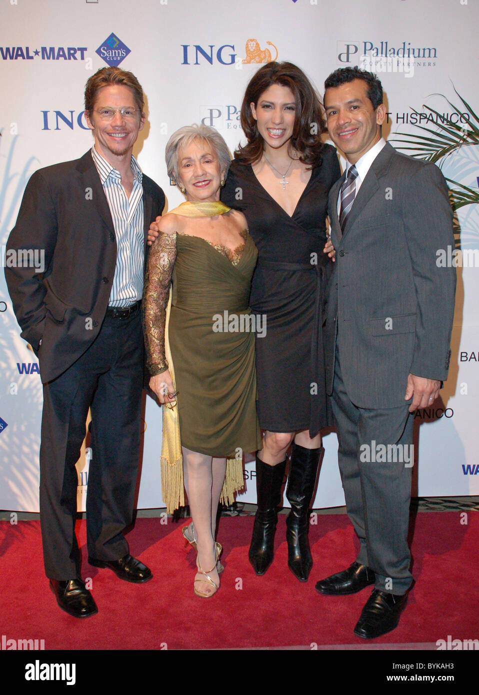 Jack Nosworthy, Tina Ramirez, Lynda Lopez and Sergio Trujillo Ballet Hispanico Annual Gala New York City, USA - 14.05.07 Stock Photo