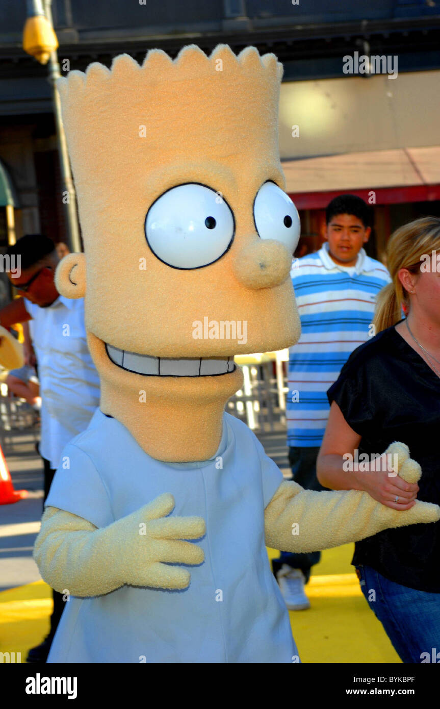 Bart Simpson The Simpsons 400th episode party - arrivals held at the Fox  lot Los Angeles, California - 08.05.07 Stock Photo - Alamy