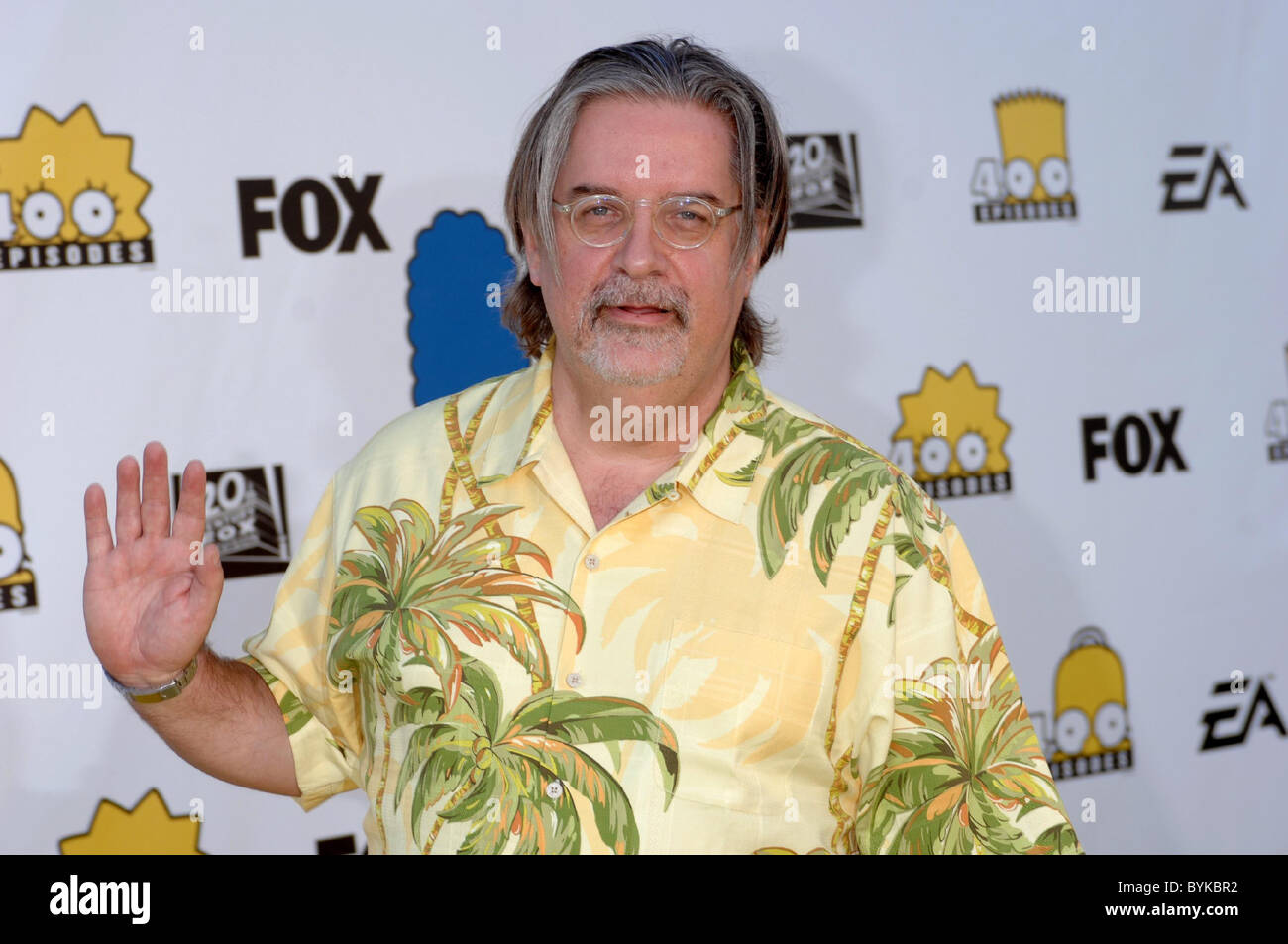 Matt Groening The Simpsons 400th episode party - arrivals held at the Fox lot Los Angeles, California - 08.05.07 : Stock Photo