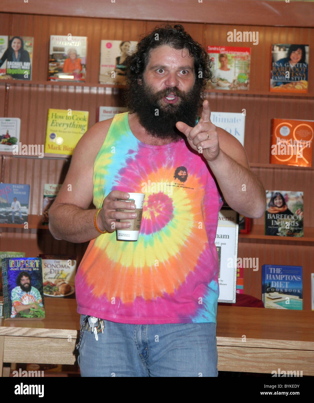 Rupert Boneham From Survivor Signs His Book Just Being Me At
