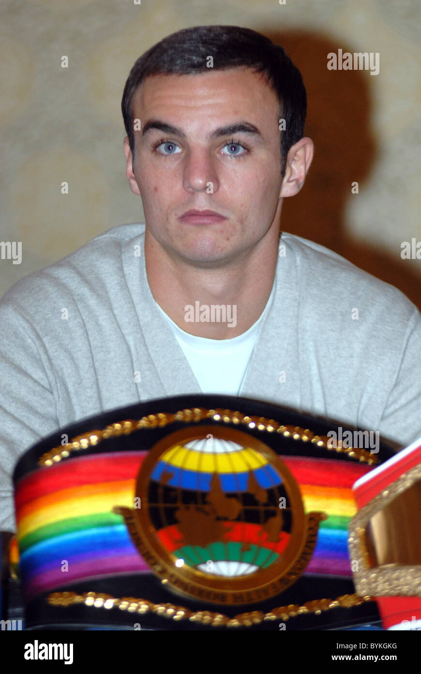 Nicky Cook at a press conference for young british boxers at the ...