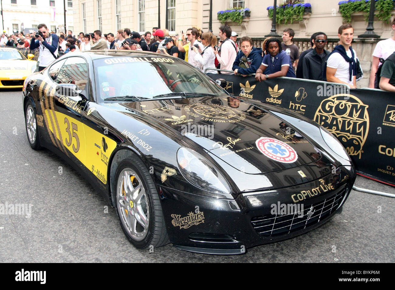 The start of the Gumball Rally held at Waterloo Place London, England