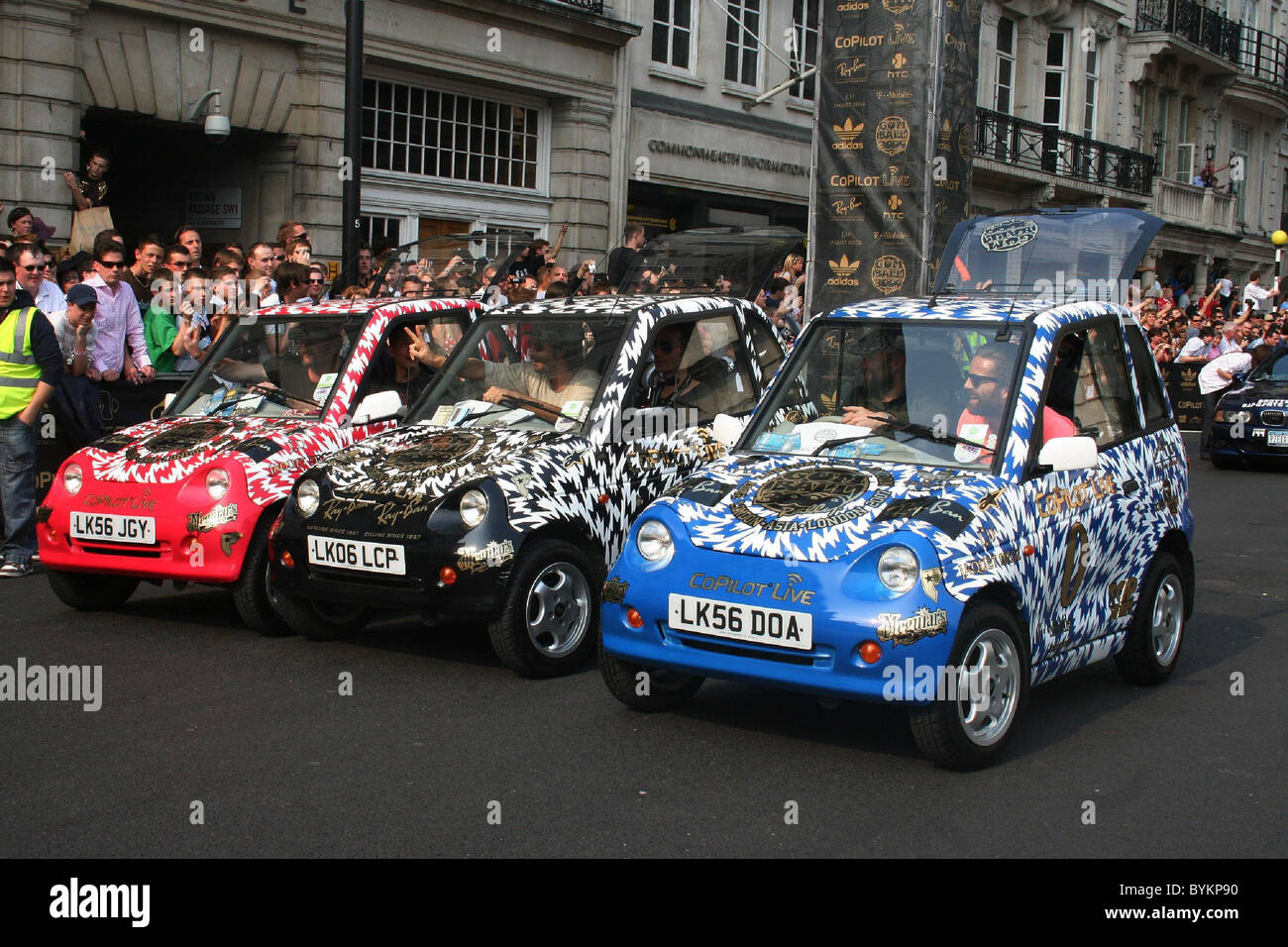 The start of the Gumball Rally held at Waterloo Place London, England