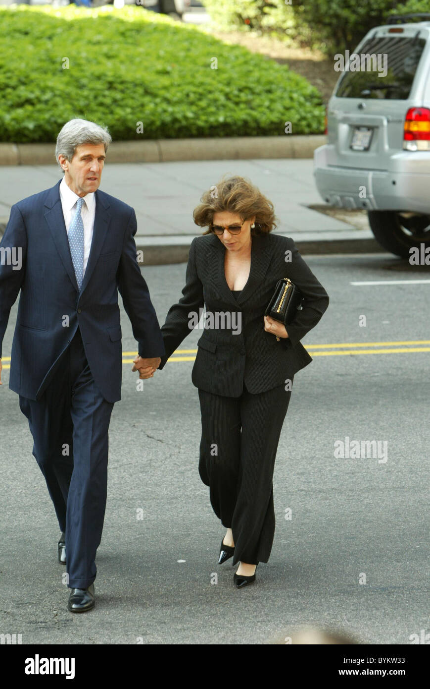 U.S. Senator John Kerry and Teresa Heinz Kerry The funeral of the
