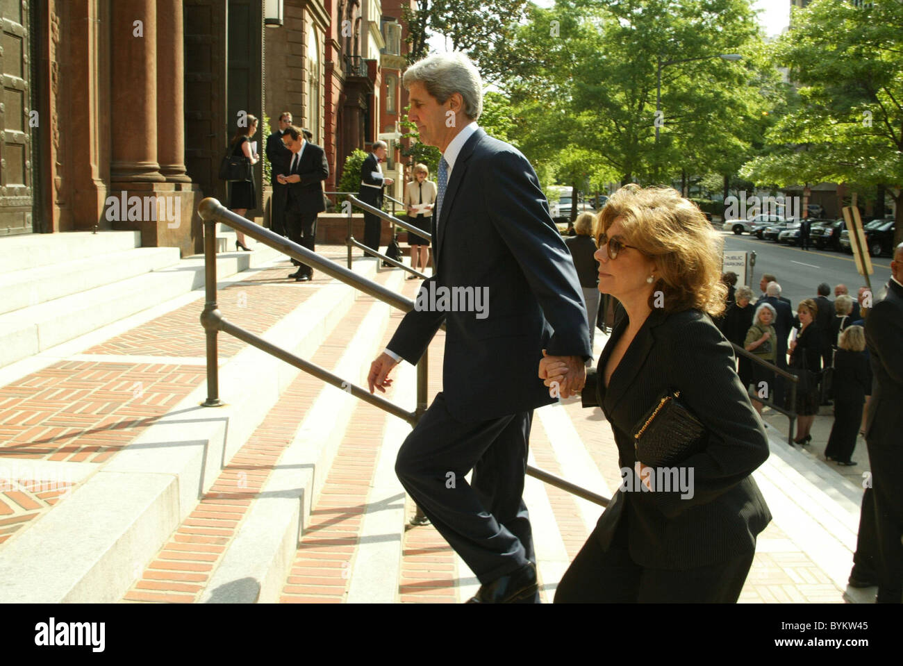 U.S. Senator John Kerry and Teresa Heinz Kerry The funeral of the