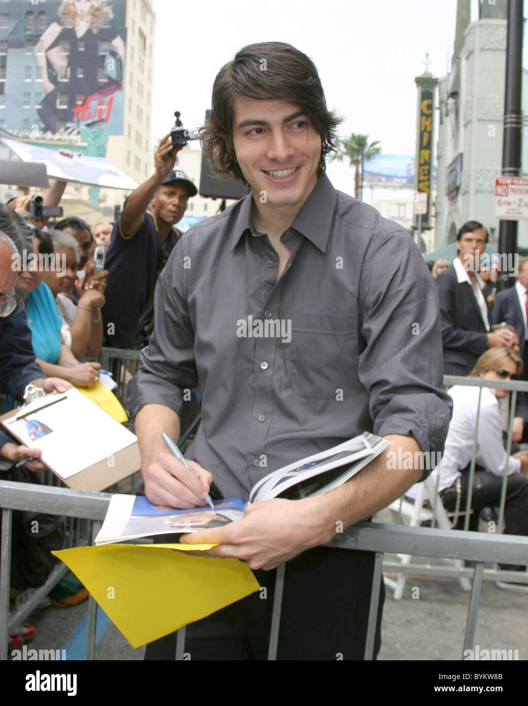 Brandon Routh Jon Peters receives a star on the Hollywood Walk of Fame ...