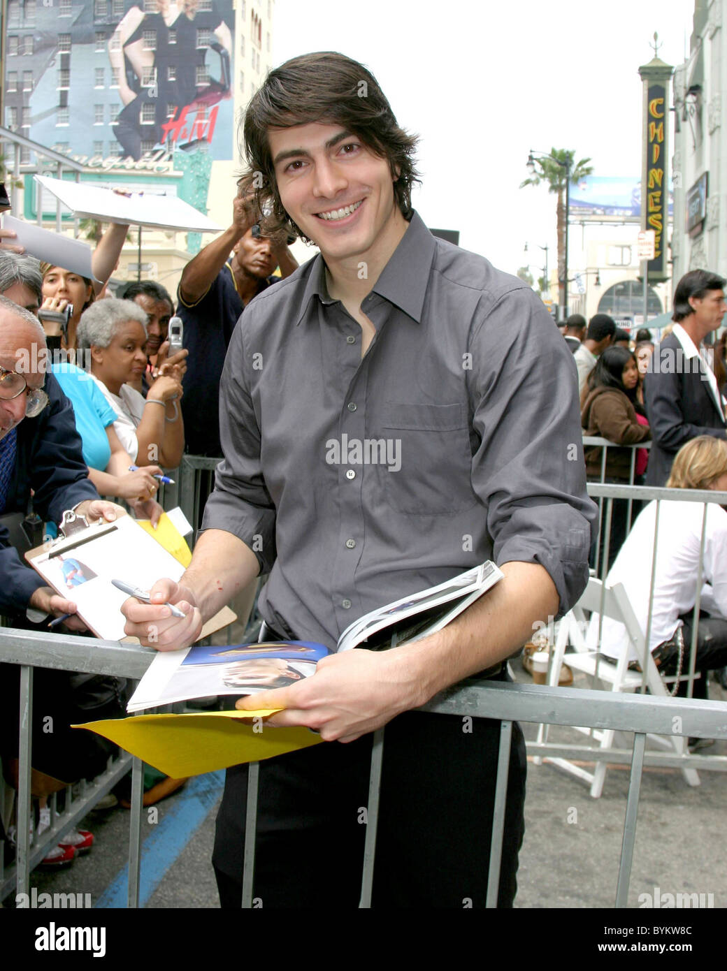 Brandon Routh Jon Peters receives a star on the Hollywood Walk of Fame ...