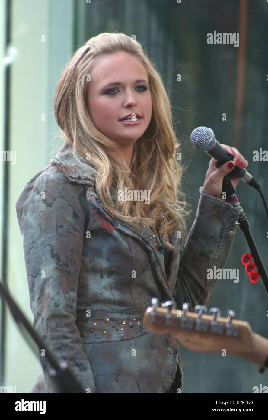 Country Singer Miranda Lambert Performs Outside The Fox Studios