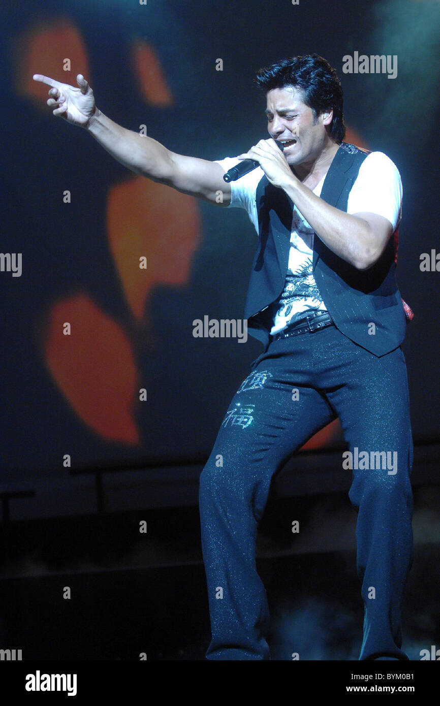 Chayanne performing live in concert at the Theatre at Madison Square ...