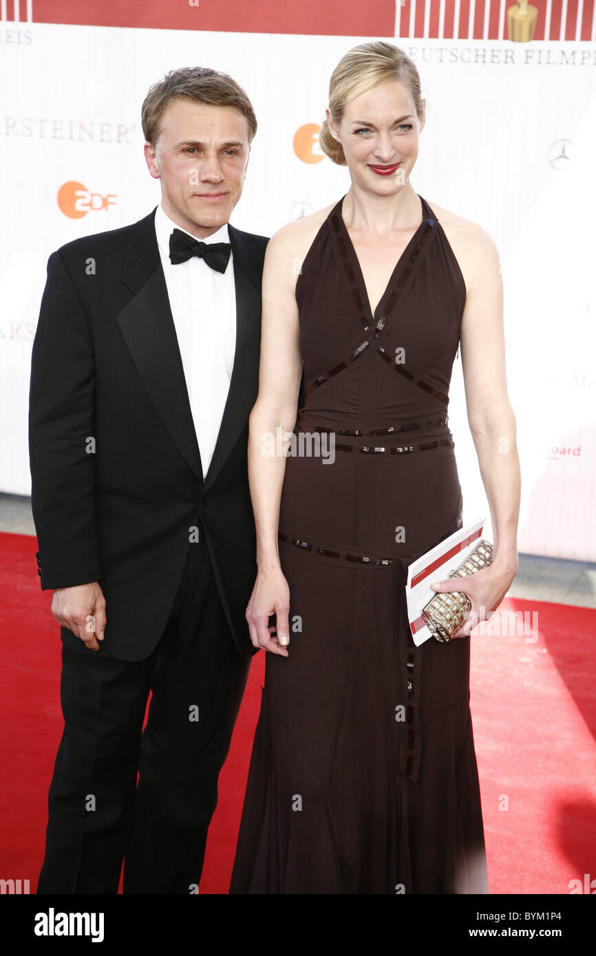 Christoph Walz and Sophie von Kessel at the Deutscher Filmpreis (German Filmaward)  Berlin, Germany - 04.05.07 Stock Photo
