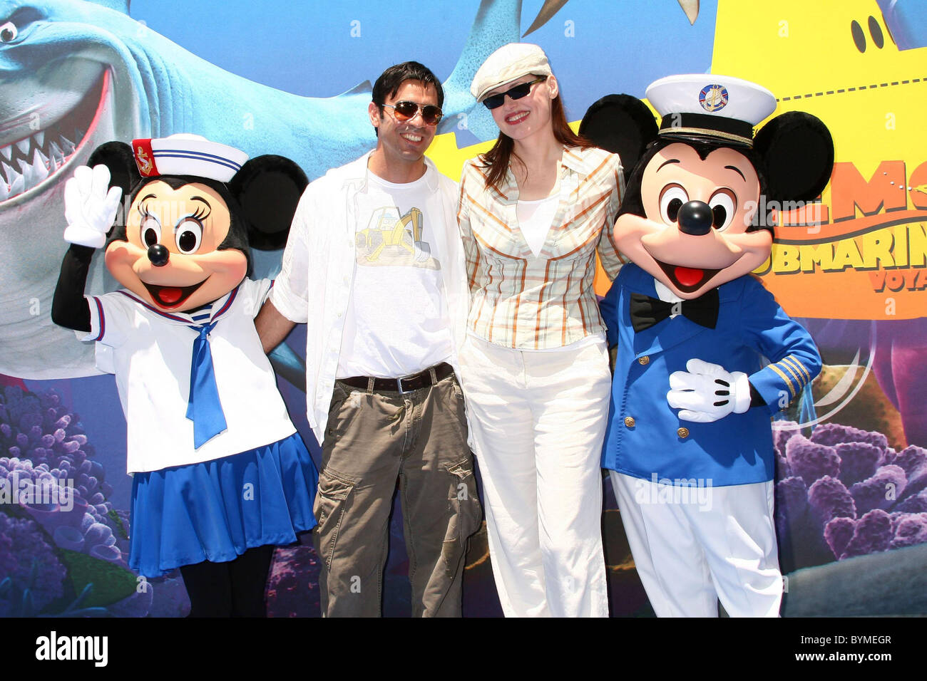 Geena Davis and Guest 'Finding Nemo Submarine Voyage' opening held at