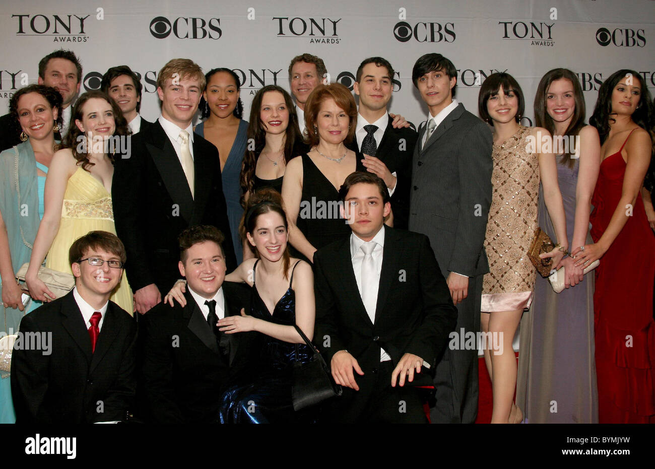 Cast of 'Spring Awakening' 2007 Tony Awards held at Radio City Music Hall -  Arrivals New York City, USA - 10.06.07 Stock Photo - Alamy