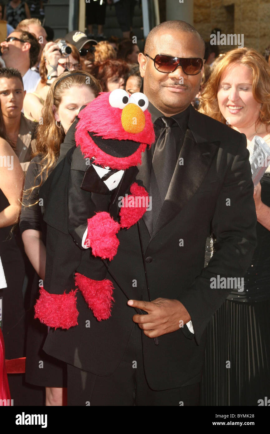 Elmo with his puppeteer Devin Clash 34th Annual Daytime Emmy Awards