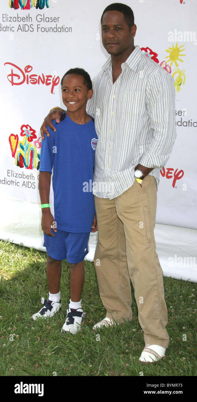 Blair Underwood And Son Paris Underwood A Time For Heroes Sponsored By Disney In Aid Of The Elizabeth Glaser Pediatric Aids Stock Photo Alamy