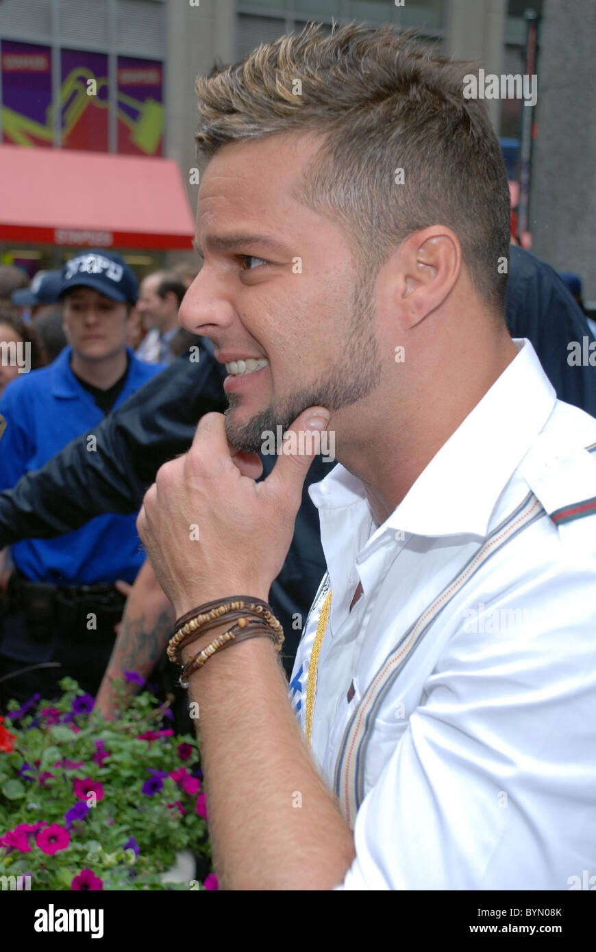 Ricky Martin The 50th annual National Puerto Rican Day parade along 5th Avenue New York City, USA - 10.06.07 Stock Photo