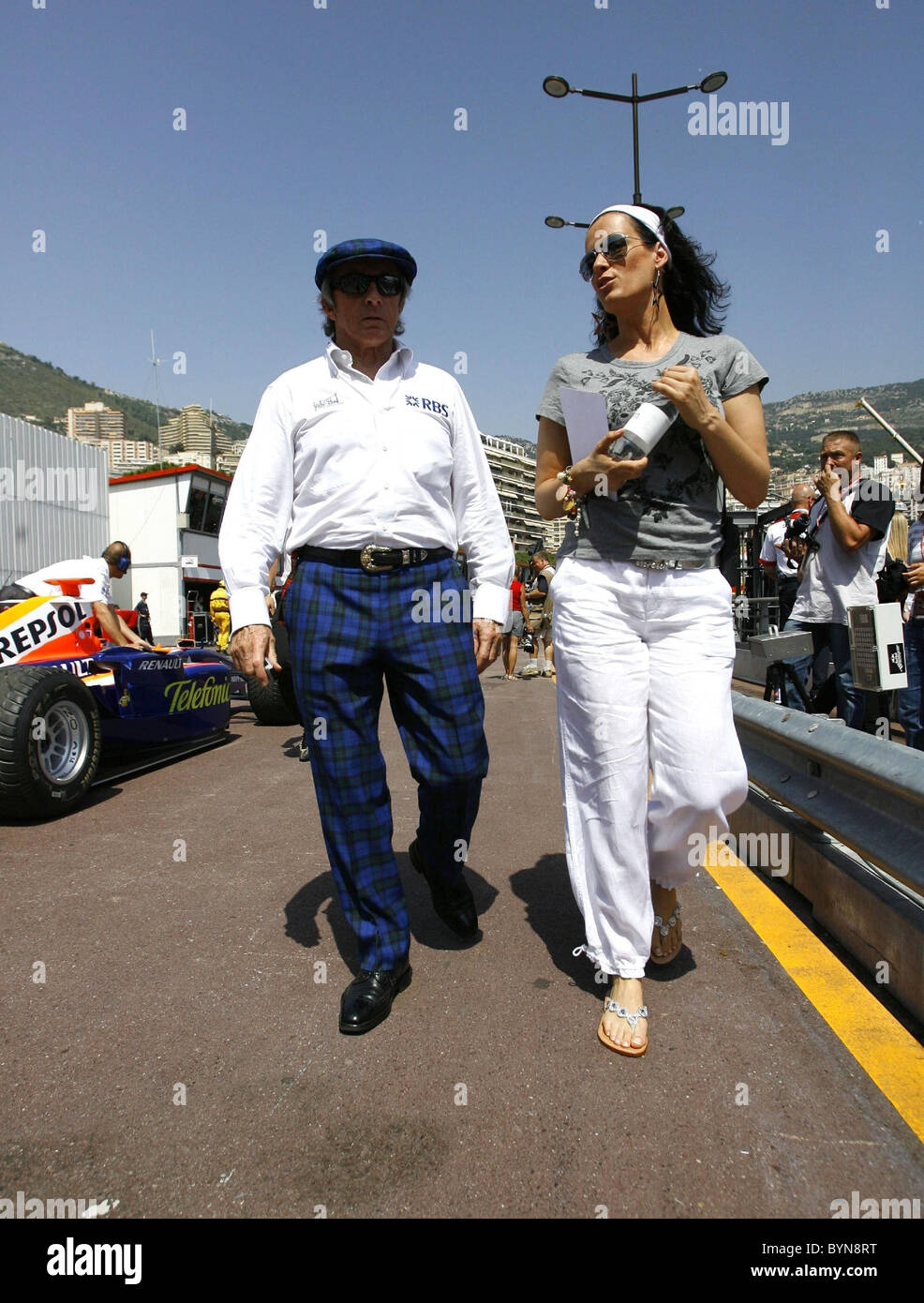 Jackie Stewart  The Monaco Formula One Grand Prix practice session - Day Three Monte Carlo, Monaco - 26.05.07 Stock Photo