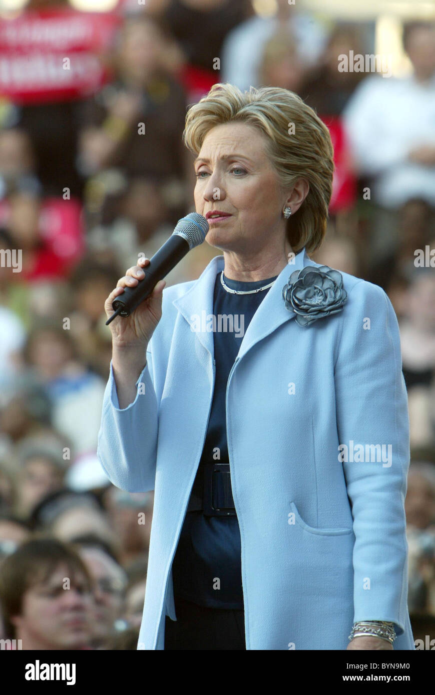 Hillary Clinton speaks at the launch of Club 44, her bid for the 44th ...
