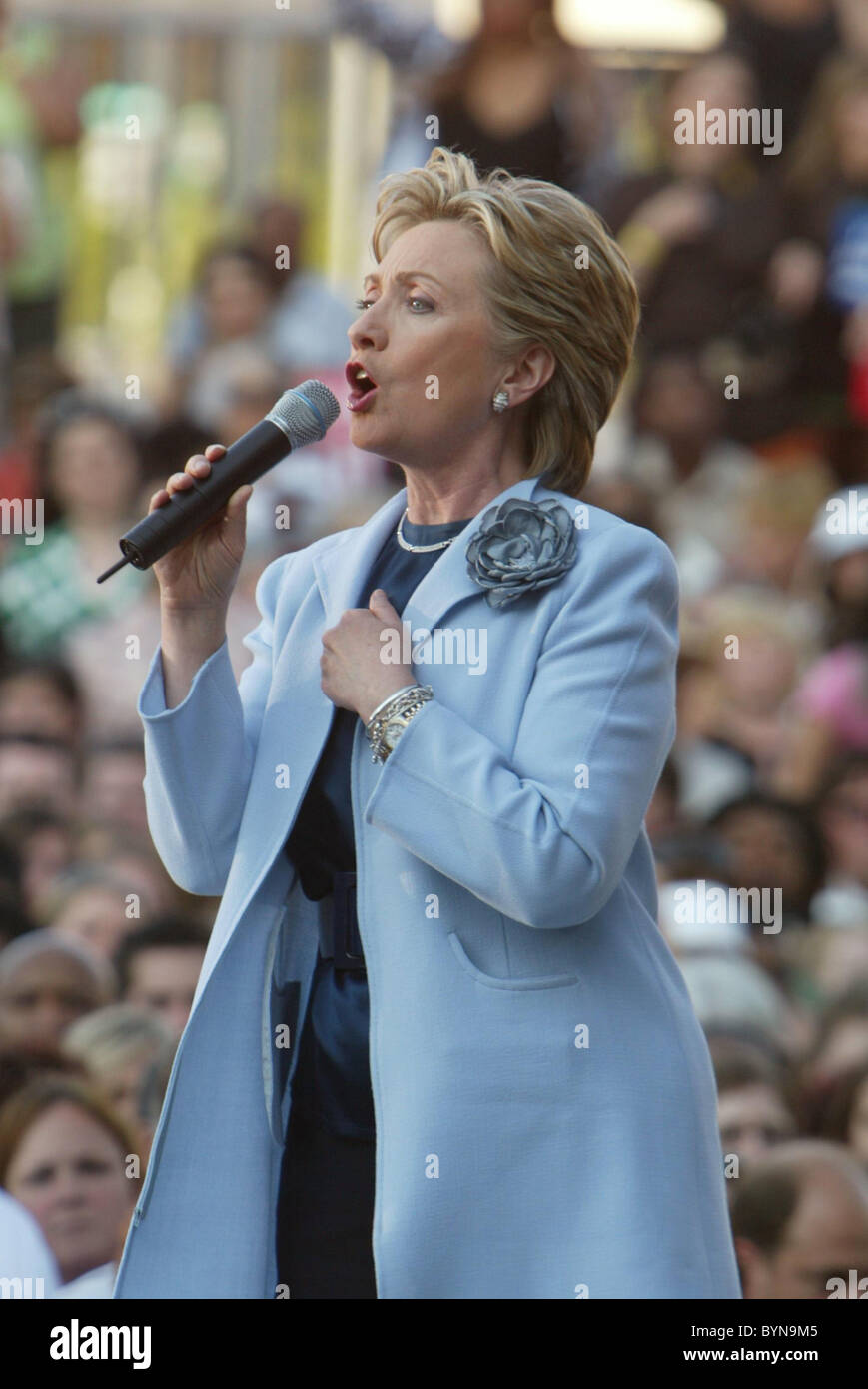 Hillary Clinton speaks at the launch of Club 44, her bid for the 44th ...