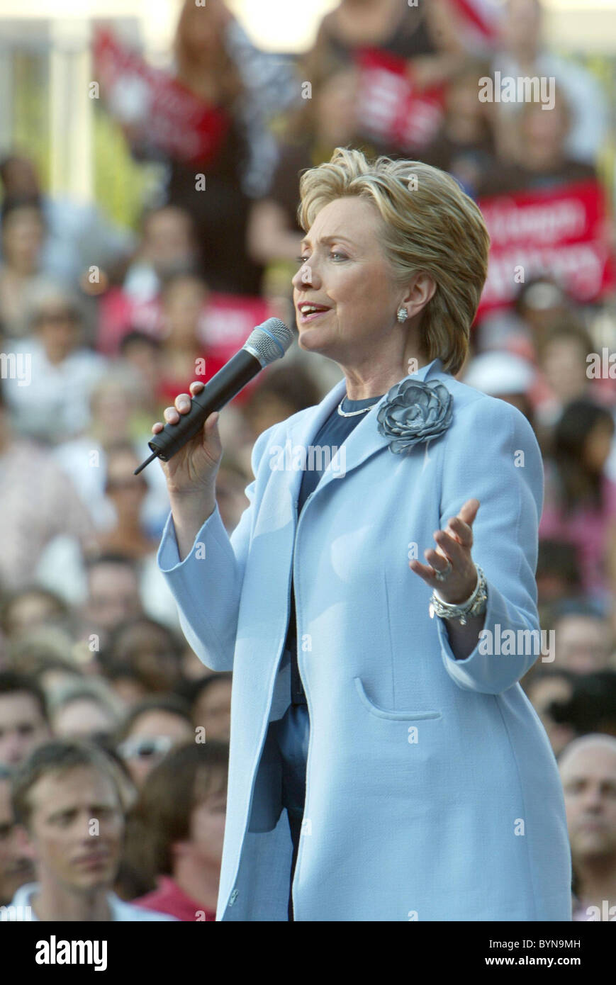 Hillary Clinton speaks at the launch of Club 44, her bid for the 44th ...