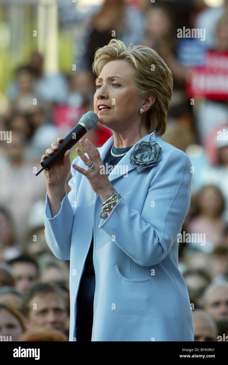 Hillary Clinton speaks at the launch of Club 44, her bid for the 44th ...