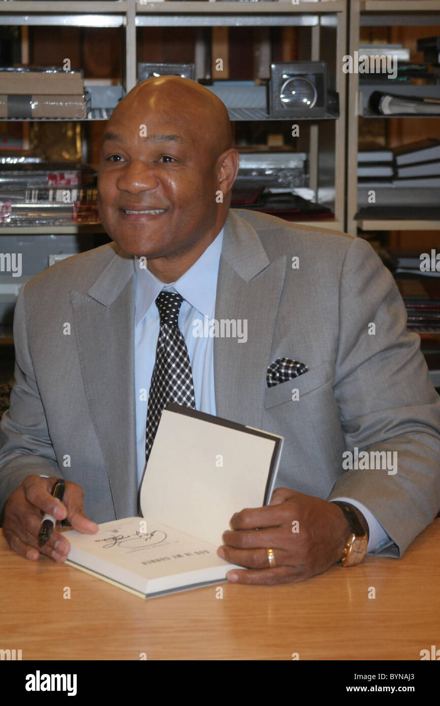 George Foreman Signs His New Book God In My Corner At Barnes And