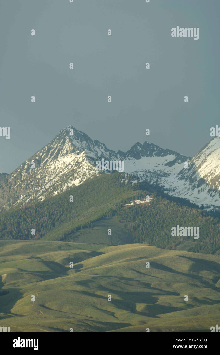 Sunset, Bitterroot Mountains, Salmon Idaho Stock Photo Alamy